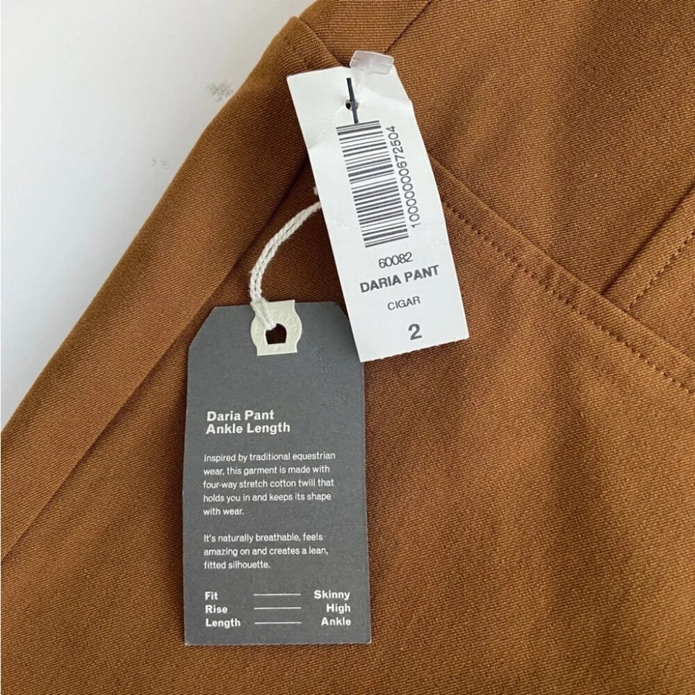 NWT Wilfred Free Aritzia Daria Pant in Cigar Tan Size 2 - Picture 7 of 8